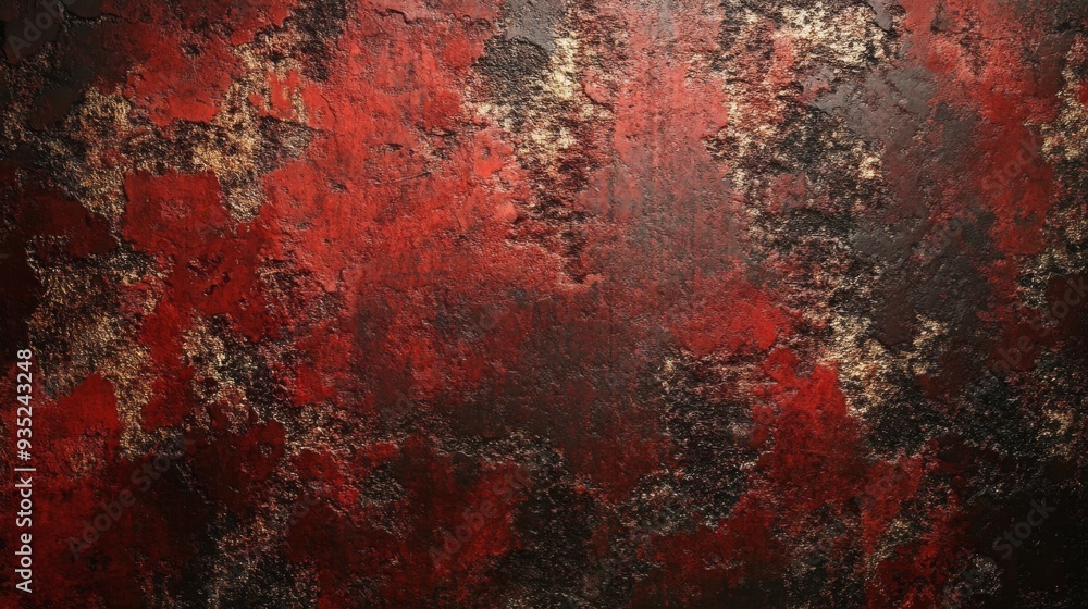 Vivid Abstract Red and Black Textured Wall Art Depicting a Beautiful Blend of Warm and Dark Hues Vivid Abstract Red and Black Textured Wall Art Depicting a Beautiful Blend of Warm and Dark Hues