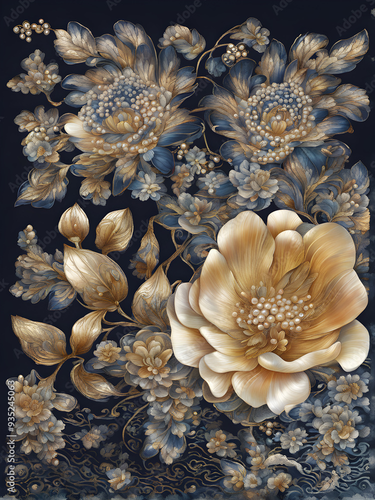 Korean mother-of-pearl pattern Korean mother-of-pearl pattern
