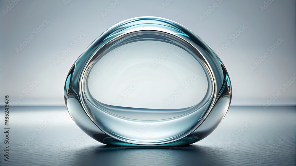 Abstract glass shape with a -rendered design, glass, abstract, shape,render, translucent, artistic, modern, decorative Abstract glass shape with a -rendered design, glass, abstract, shape,render, translucent, artistic, modern, decorative