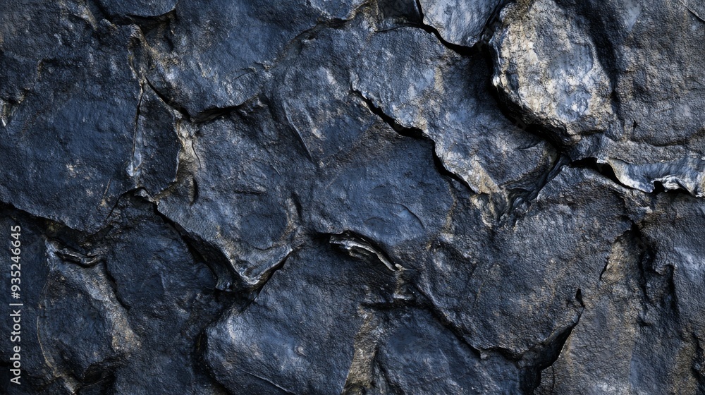 Close-Up View of Blue Shale Rock Layers Revealing Natural Geological Patterns Close-Up View of Blue Shale Rock Layers Revealing Natural Geological Patterns