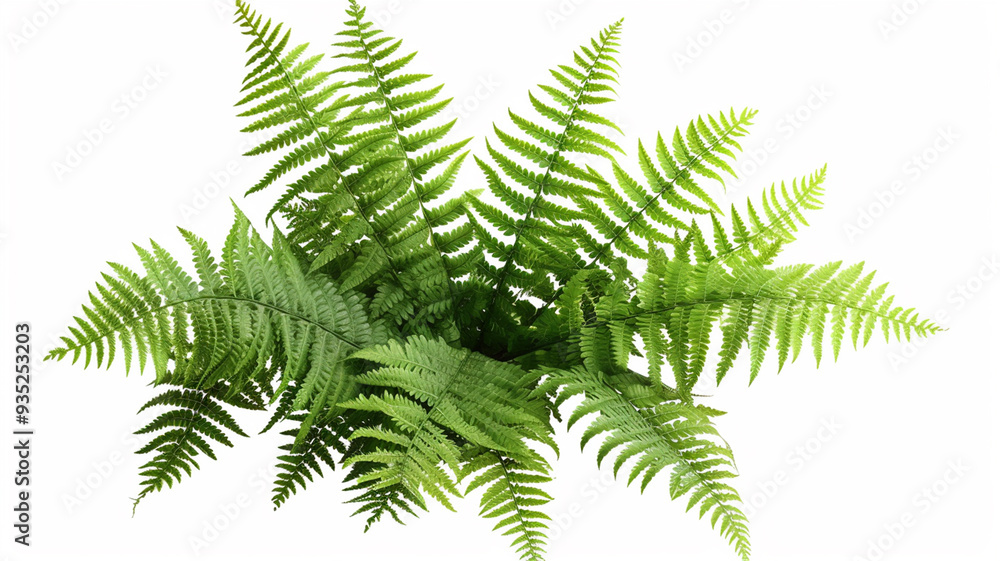 fern leaf isolated on white background fern leaf isolated on white background