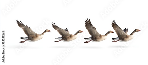 Four Geese in Flight: A Formation of Grace