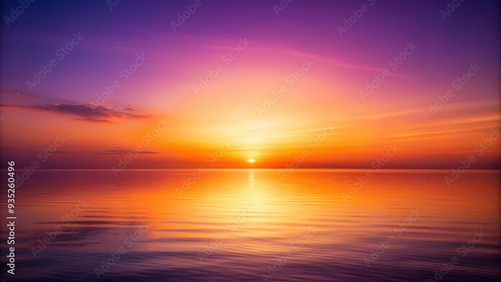 Obraz premium Tranquil sunset gradient in warm orange to purple hues for backgrounds and designs, sunset, gradient, warm, orange, purple