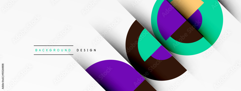 Geometric design abstract background - circles squares Geometric design abstract background - circles squares