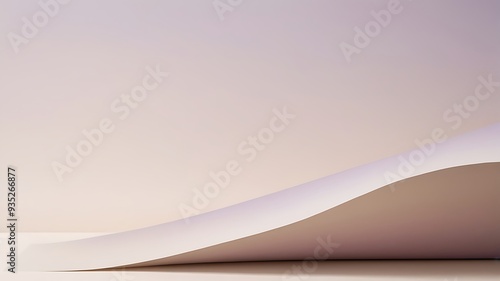 Abstract Minimalist Background with Folded Paper