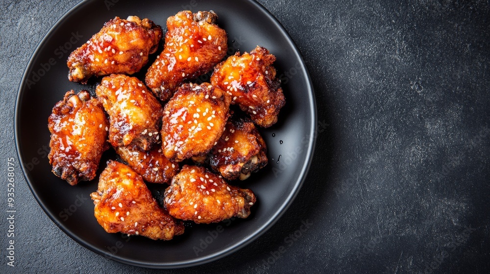 Delicious Glazed Chicken Wings. Delicious Glazed Chicken Wings.