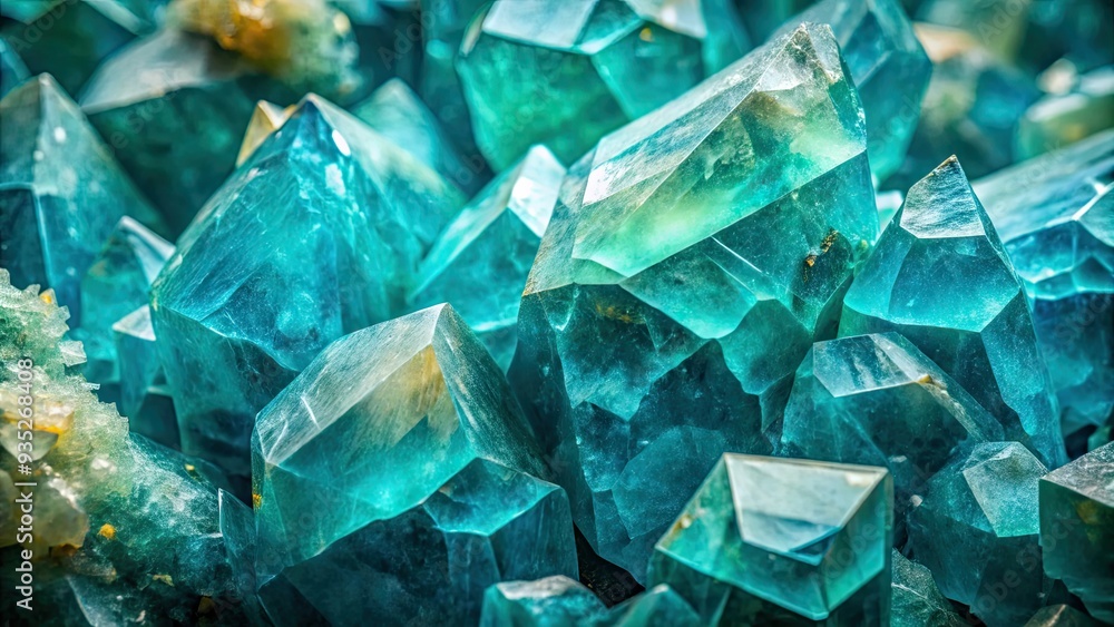 bold abstract aquamarine Close-Up textures of natural mineral formations with vibrant blue and green undertones and high contrast lighting bold abstract aquamarine Close-Up textures of natural mineral formations with vibrant blue and green undertones and high contrast lighting