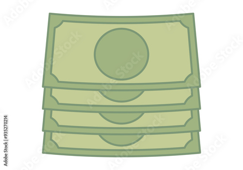 Fajo de billetes verdes de ahorro