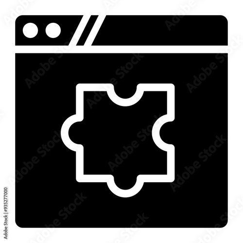 extensions, plugins, add ons, web, web plugin, web extensions solid or glyph icon