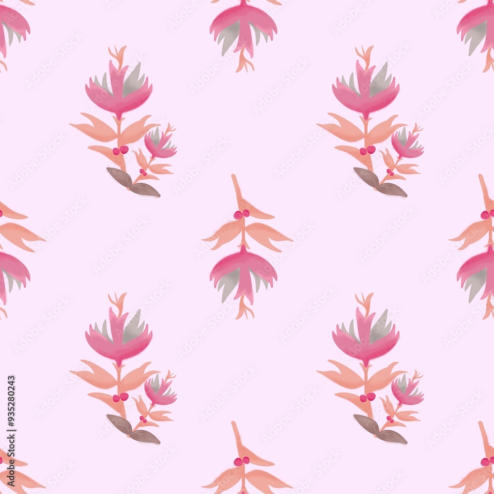 Paisley flower Indian motif pattern seamless pattern on pink background with flower,concept design for carpet , fabric ethnic pattern ornament ,media pattern for saree,pakistan outfit. Paisley flower Indian motif pattern seamless pattern on pink background with flower,concept design for carpet , fabric ethnic pattern ornament ,media pattern for saree,pakistan outfit.