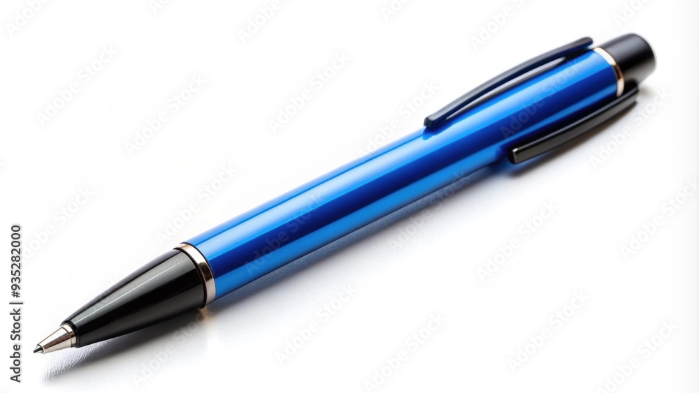 Blue pen with a black tip for writing, blue, pen, black, tip, writing, office supplies, stationery, writing utensil Blue pen with a black tip for writing, blue, pen, black, tip, writing, office supplies, stationery, writing utensil