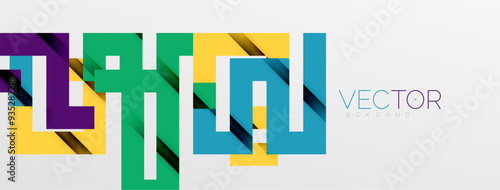 Color bend lines with shadow texture effect. Vector Illustration For Wallpaper, Banner, Background, Card, Book Illustration, landing page