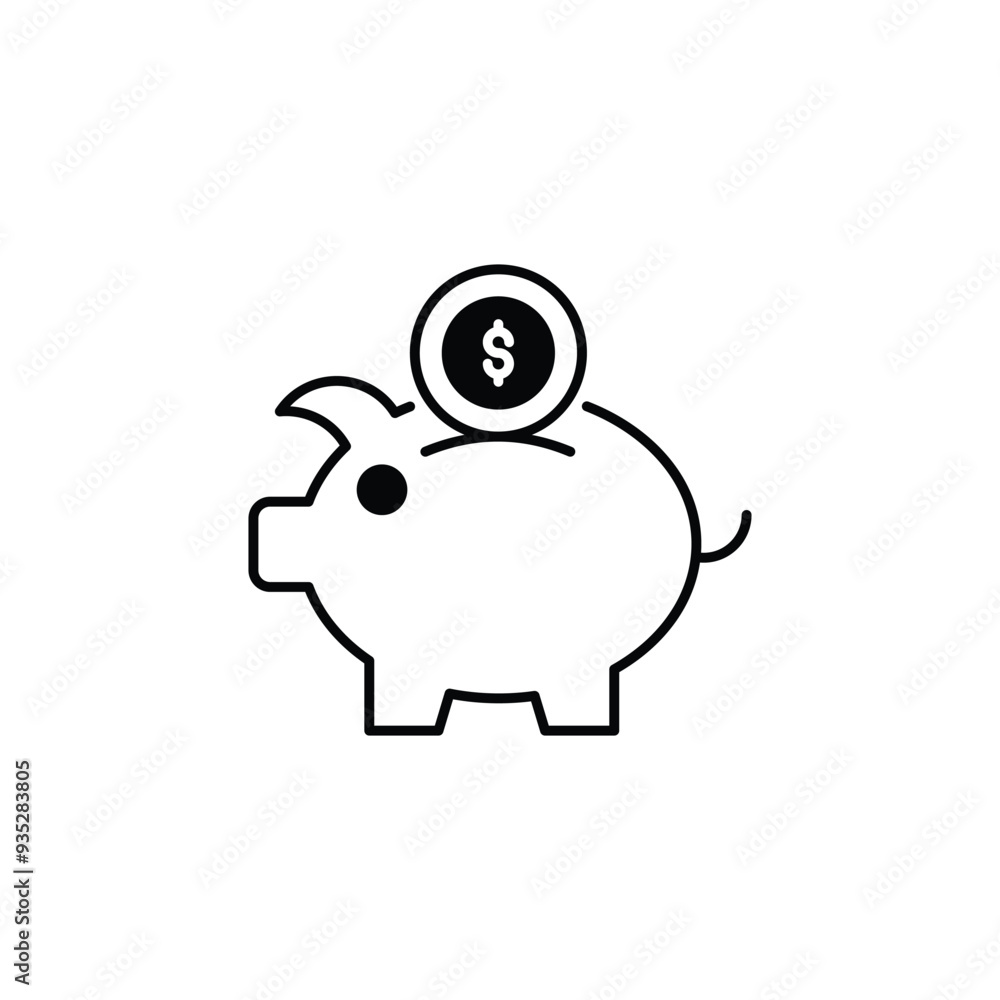 Saving icon design with white background stock illustration Saving icon design with white background stock illustration