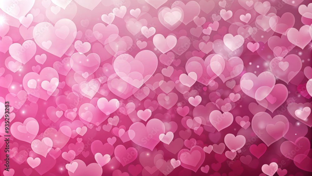 Background with hearts in various sizes and shades of pink , love, romance, Valentines Day, design, pattern Background with hearts in various sizes and shades of pink , love, romance, Valentines Day, design, pattern