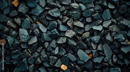 Wallpaper Mural Close-Up of Black Rocks with Textured and Varied Stones in Natural Arrangement Torontodigital.ca