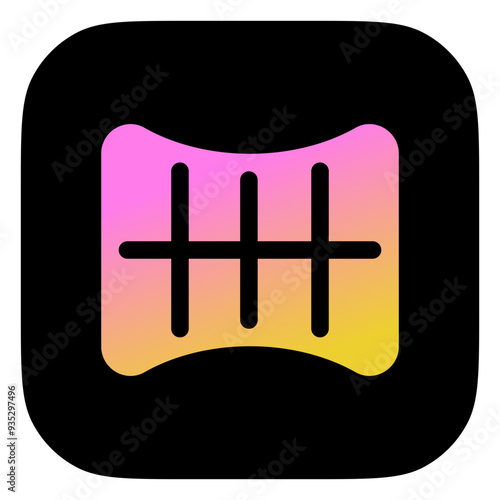 Editable panorama grid vector icon. Part of a big icon set family. Perfect for web and app interfaces, presentations, infographics, etc