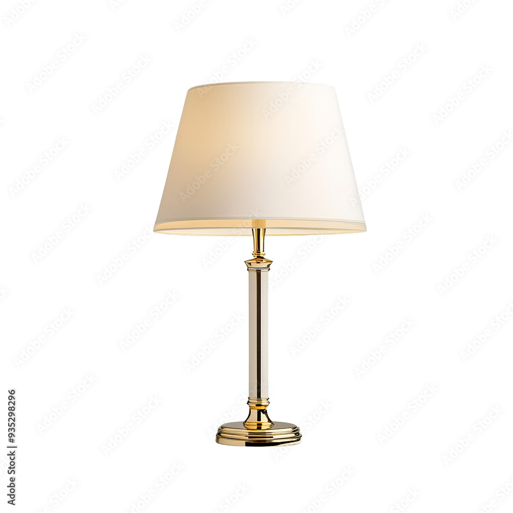 Antique lamp on white background, perfect for interior design inspiration Antique lamp on white background, perfect for interior design inspiration