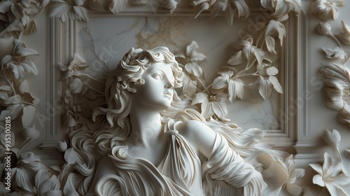 Classic beauty ancient greek sculpture of Venus in marble. Antique statue concept