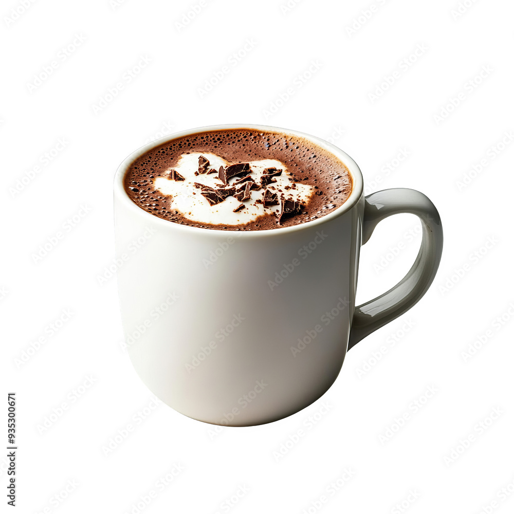 Cup of Hot Chocolate with Whipped Cream and Chocolate Shavings Cup of Hot Chocolate with Whipped Cream and Chocolate Shavings