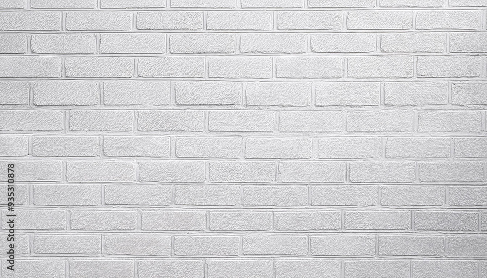 Naklejka premium White brick wall texture background