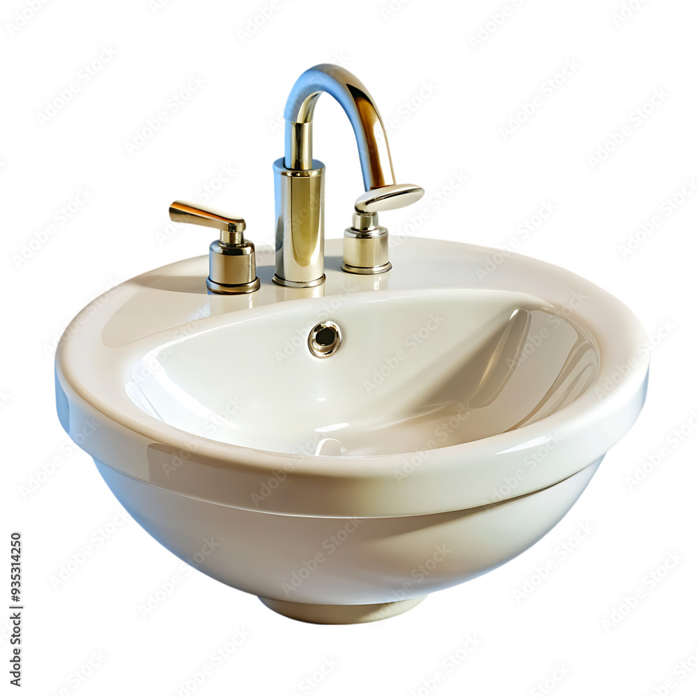 Fototapeta premium High-Resolution Bath Sink PNG Ideal for Bathroom Design and Home Renovation Projects