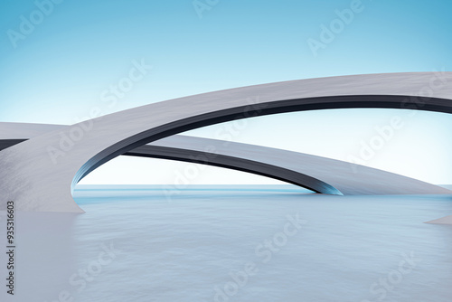 Abstract white background of natural  architecture stone empty space platform background conceptual wall background, 3d render
