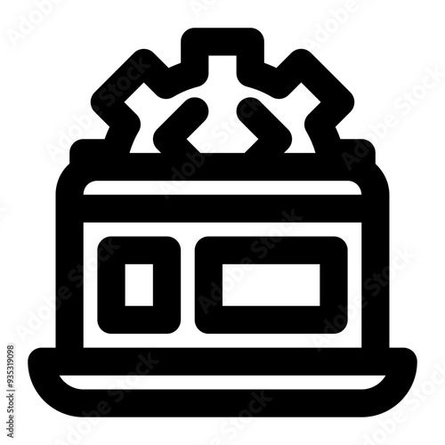 backend, backend programming, programming, development, coding, engineering outline icon