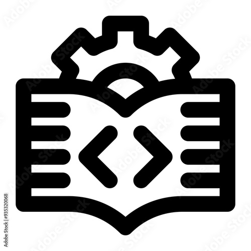 machine learning, programming, coding, unsupervised learning, computer science, information system outline icon