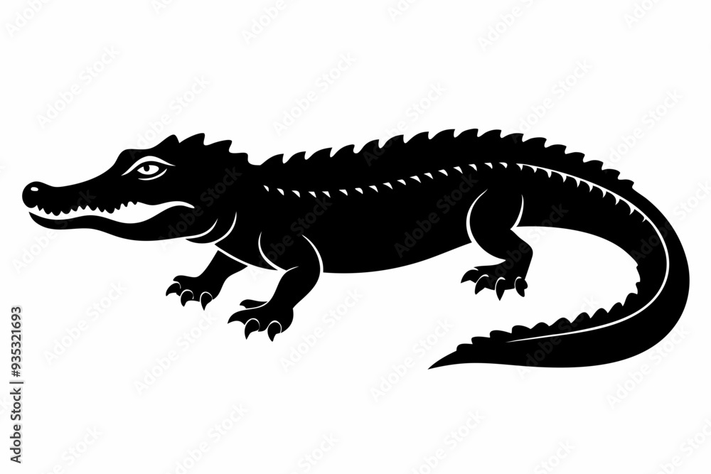 Alligator vector silhouette, crocodile icon, Crocodile and alligator silhouette
Alligator vector silhouette, crocodile icon, Crocodile and alligator silhouette