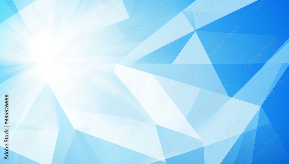Minimalistic Blue Geometric Background with Low-Poly Polygonal Shapes in Light Blue and White Colors for Internet Product and Service Presentations Minimalistic Blue Geometric Background with Low-Poly Polygonal Shapes in Light Blue and White Colors for Internet Product and Service Presentations