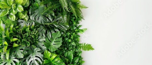 A green plant with a leafy green plant in the middle