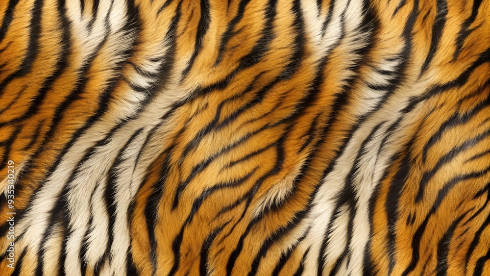 Vibrant Tiger Fur Texture in Orange and Black Stripes for Wildlife Themes Vibrant Tiger Fur Texture in Orange and Black Stripes for Wildlife Themes