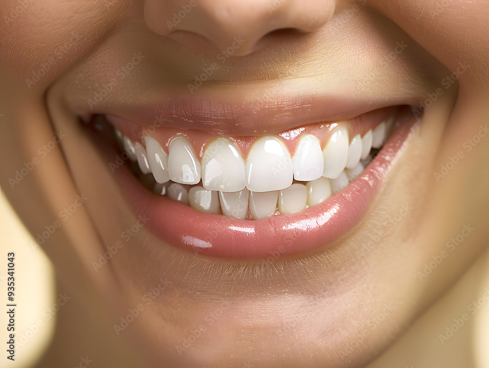 Obraz premium Bright Smile with Perfect Teeth
