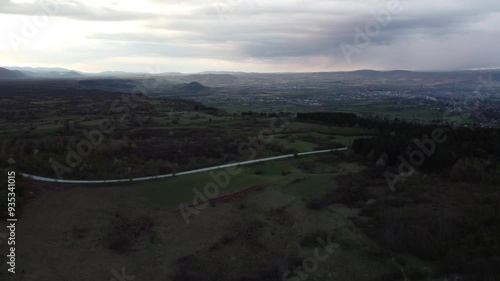View on city from mountain
