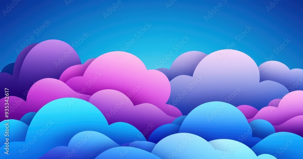 Vibrant blue and purple clouds create a dreamy background, evoking a sense of wonder and interactive experiences. Vibrant blue and purple clouds create a dreamy background, evoking a sense of wonder and interactive experiences.