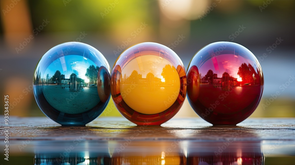 Naklejka premium bowling ball and pins 