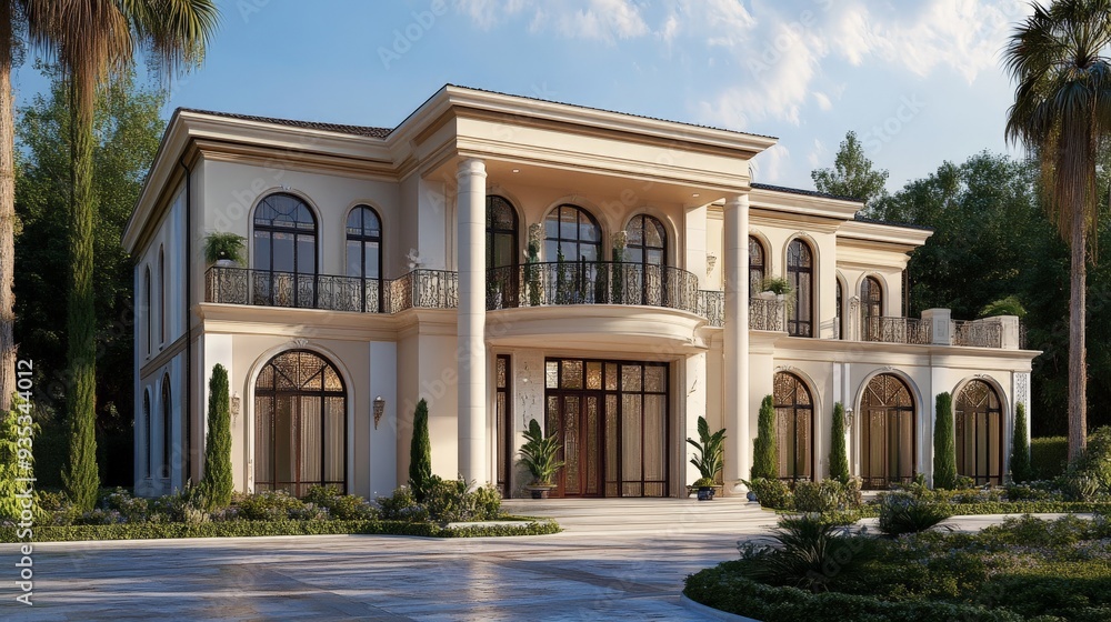 Luxury Villa in Mediterranean Style. Luxury Villa in Mediterranean Style.