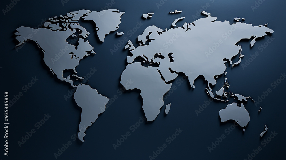 paper crafting style world map paper crafting style world map
