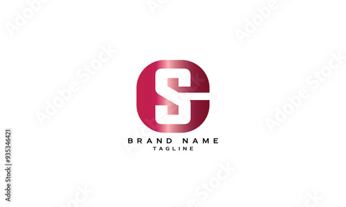 ES, SE, Abstract initial monogram letter alphabet logo design