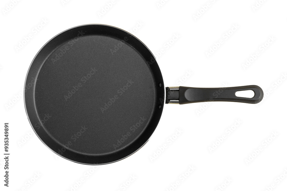 Frying pan with non-stick coating, kitchen equipment tool on isolated background. Frying pan with non-stick coating, kitchen equipment tool on isolated background.
