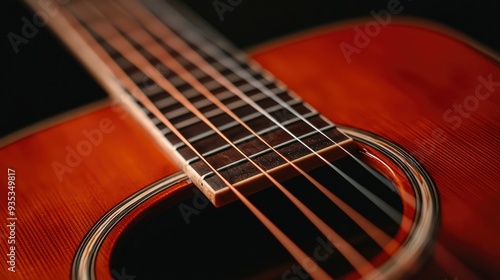 Guitar Strings Alive With Dancing Musical Notes, Rhythm In Every Line 