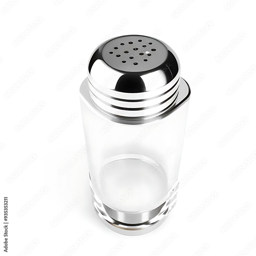 Table salt on white background Table salt on white background
