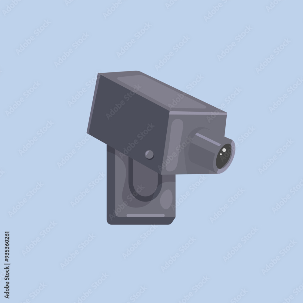 wall CCTV in flat vector design. wall CCTV in flat vector design.