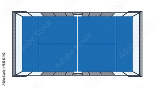Padel Court Graphic Vector 3d texture