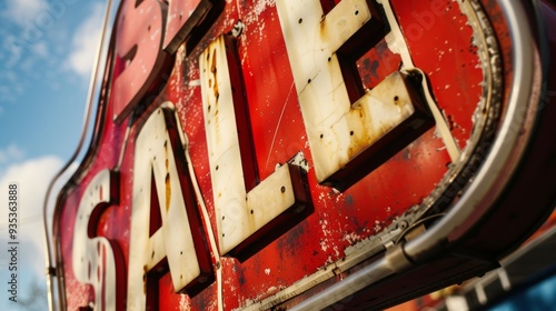 Vintage Sale Sign.