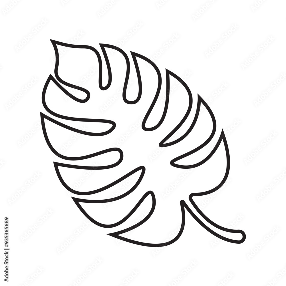 monstera leaf icon monstera leaf icon