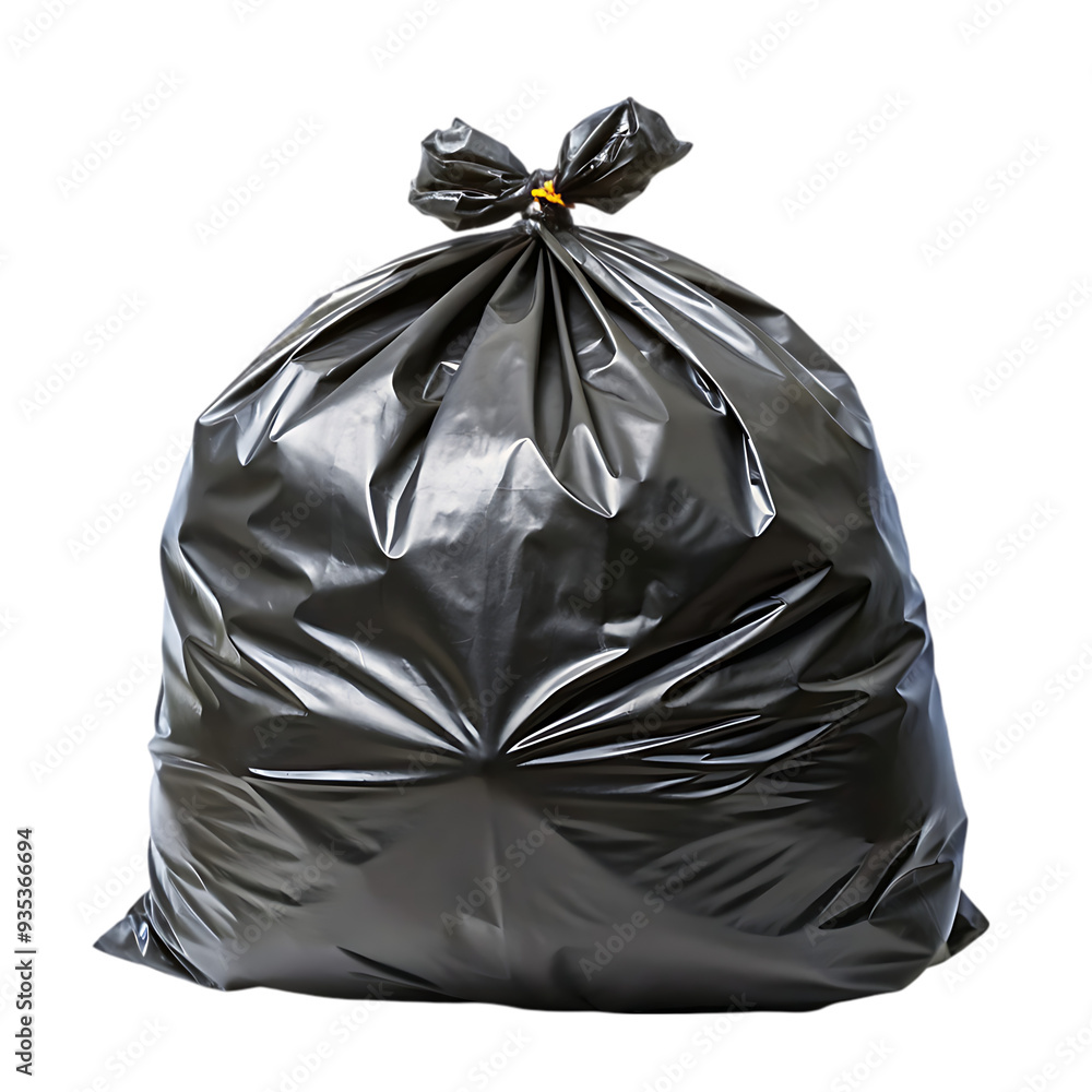 Black Garbage Bag Isolated on White Background PNG Ideal for Waste Management and Cleanup Applications Black Garbage Bag Isolated on White Background PNG Ideal for Waste Management and Cleanup Applications