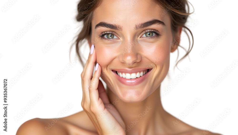 Portrait of a Swedish Woman Isolated on Transparent or White Background for Beauty Product Promotion Closeup Shot in Pose Portrait of a Swedish Woman Isolated on Transparent or White Background for Beauty Product Promotion Closeup Shot in Pose