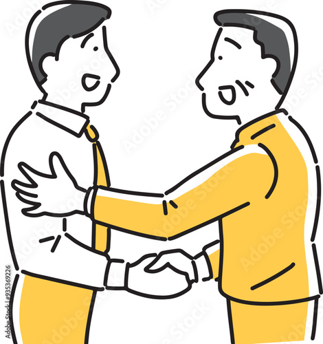 後輩を励ます先輩社員