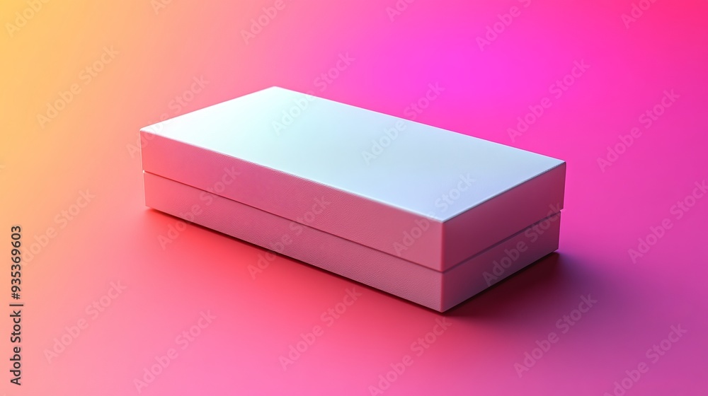 White packaging box mockup on a gradient pink to o 64 box, gift, object, package, cardboard, present, blank, christmas, container, 3d, isolated, pink, cube, birthday, red, packaging, open, celebratio White packaging box mockup on a gradient pink to o 64 box, gift, object, package, cardboard, present, blank, christmas, container, 3d, isolated, pink, cube, birthday, red, packaging, open, celebratio